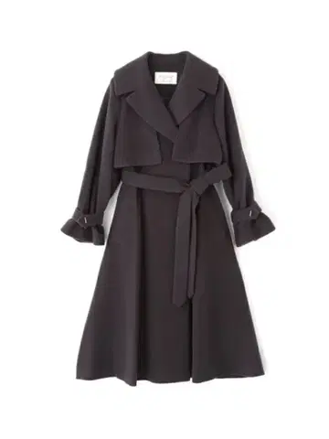 JILL by JILLSTUART 빅 칼라 울 트렌치코트