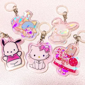 산리오 메지루시 참 아크릴 키링 묶음 판매