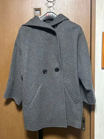 AP STUDIO 후드 부착 그레이 코트