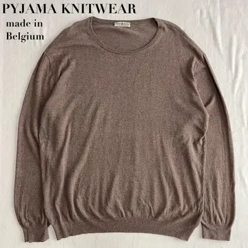 PYJAMA KNITWEAR 벨기에산 얇은 소재 코튼 니트 스웨터 M