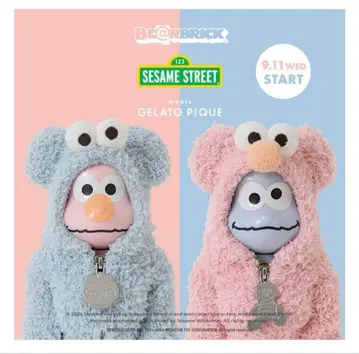 베어브릭 세서미 스트리트 젤라 베어브릭 2체 세트