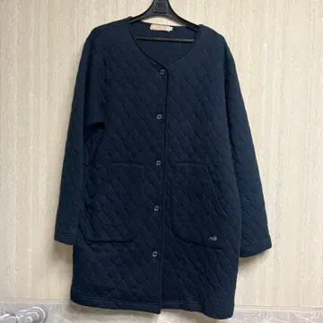 CROCODILE 네이비 퀼팅 자켓