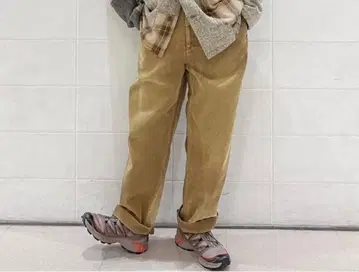 JOHNBULL 젬블 스트레이트 와이드 테이퍼드 팬츠 코듀로이