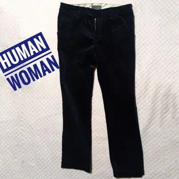 HUMAN WOMAN 다크 네이비 코듀로이 팬츠 US 2