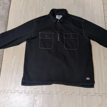 디키즈 블랙 지퍼 워크 셔츠