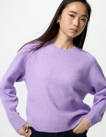 새상품 UNIQLO 수플레얀 크루넥 스웨터 XL