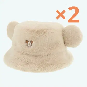 [ 당일 발송 가능 ] 디즈니 퍼 버킷 햇 2개 세트