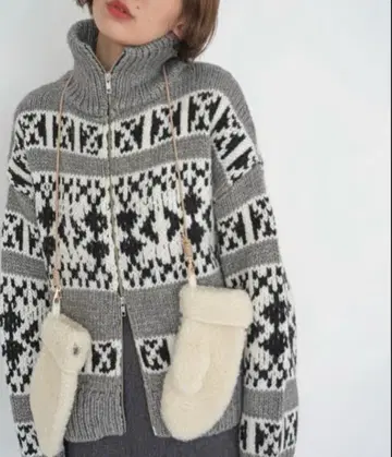 SLOBE citron.Funny 코위찬 니트