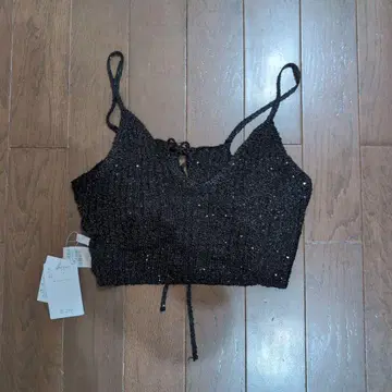 택 포함 완판템 디스코트 라메 뷔스티에