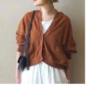 2025 luxe 하이 트위스트 텐지쿠 크루넥 가디건