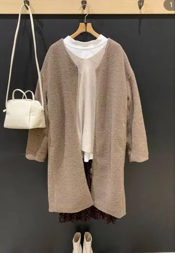 렙심 LEPSIM 보아 코트 v 모카