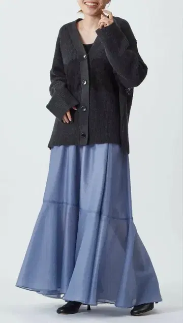 프리미에 아롱디스망 레이스 골지 가디건