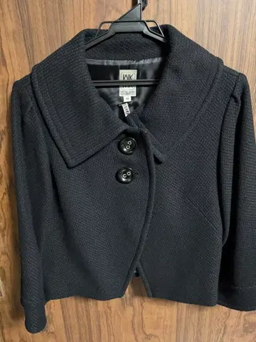 MICHEL KLEIN 블랙 코트 40