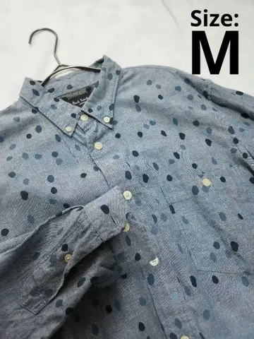 [ Paul Smith ] 도트 무늬 버튼 다운 셔츠/남성용 M