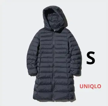 유니클로 울트라 라이트 다운 롱 코트 S 사이즈 블랙