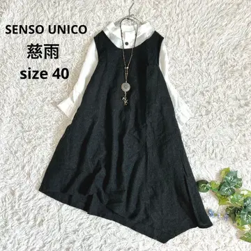 새상품급 센소유니코 지우 롱 튜닉 무릎 기장 원피스 변형 헤짐 아지메 L