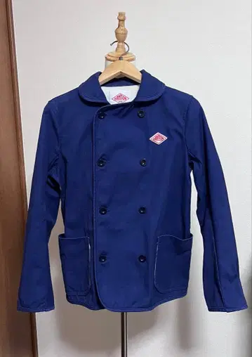 더블 브레스트 네이비 코트