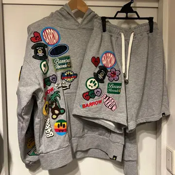 BARROW 후디와 숏팬츠 세트 그레이