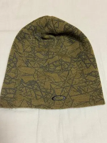 레어 OAKLEY 니트 모자 비니 니트 캡 올 패턴 스컬