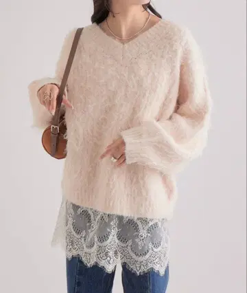 푹신푹신 샤기 니트