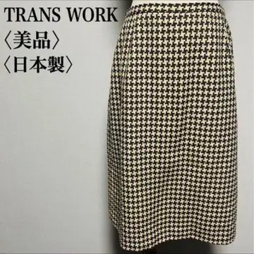 새상품급 TRANS WORK 하운드투스 타이트 스커트 L 일본제 삼양상회