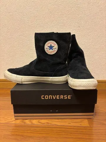 CONVERSE 블랙 스웨이드 하이컷 부츠
