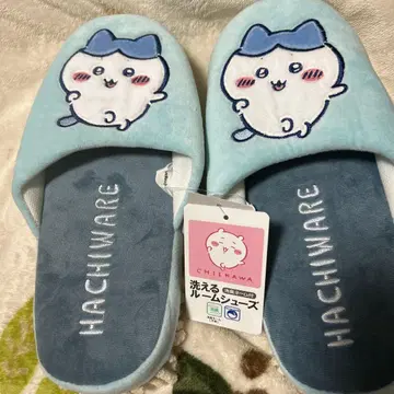 치이카와 (먼작귀) 워셔블 룸슈즈 모자 달린 하치와레 2