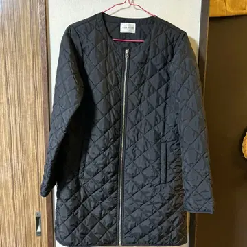 MELROSE 블랙 퀼팅 자켓