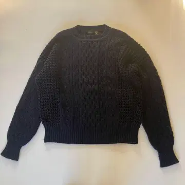 USED STRUCTURE 케이블 니트 스웨터