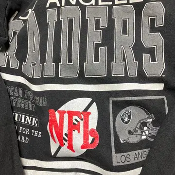 시그널 스포츠 1991년산 Raiders 맨투맨 M 블랙 구제 의류