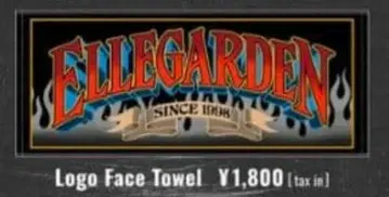 [ 미사용 새상품 ] ELLEGARDEN LOGO 페이스 타월