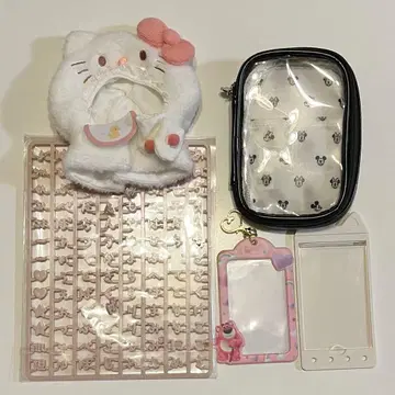 헬로키티 봉제 인형 코스튬  의류 아크릴 스탠드 케이스 폴라로이드 케이스