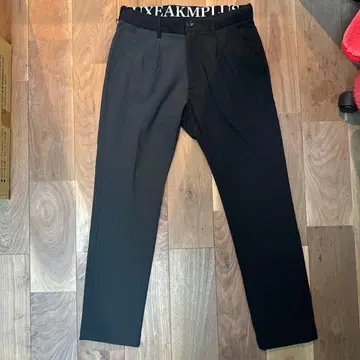 LUXEAKMPLUS 슬림핏 팬츠 블랙/그레이