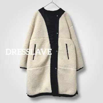 1629 DRESSLAVE 보아 x 나일론 노카라 롱 코트