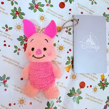 피글렛 인형 배지 참 푸우 택 포함 새상품