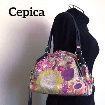 Cepica 세피카 꽃무늬 핸드백 숄더백 핑크 귀여운