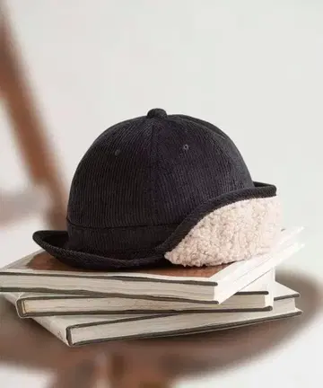 마이티샤인 보아 코듀로이 캡 M 사이즈 블랙