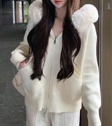 퍼 후드티 니트 후드티