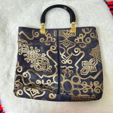 빈티지 금채 패턴 핸드백 일본풍 패턴 토트