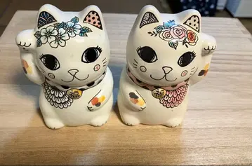 레트로 마네키네코 저금통 2개