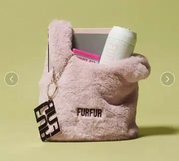 새상품급 FURFUR 에코퍼 마켓백 핑크