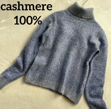 타카시마야 캐시미어 100% 터틀넥 니트 스웨터 타카시마야