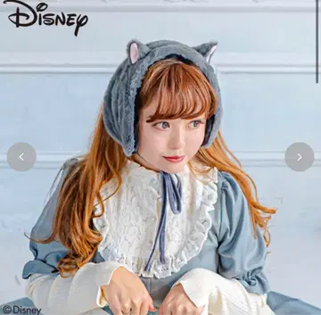 시마무라 디즈니 귀달린 이어머플러 귀도리 신데렐라 루시퍼