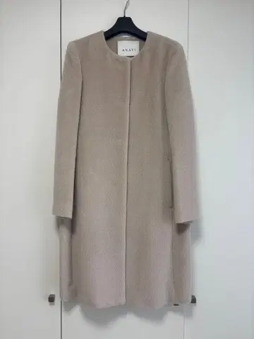 [새상품급] ANAYI 베이지 노카라 코트