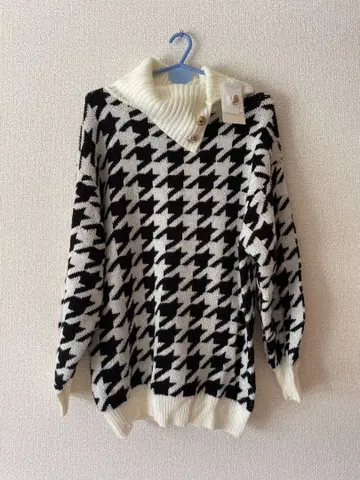 미사용 택 포함 여성용 상의 니트/스웨터 (타르넥 사양)