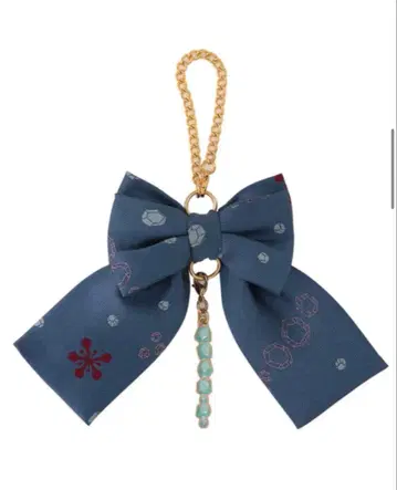 귀멸의 칼날 자카드 리본 참 우즈이 텐겐 키링 스트랩