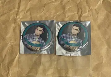 박물관 메이지무라 골든 카무이 콜라보 츠키시마 캔뱃지