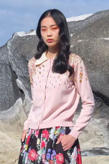 KEITA MARUYAMA Beadsembroidery 니트 가디건