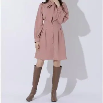 WILLSELECTION 리본 보타이 미니 원피스