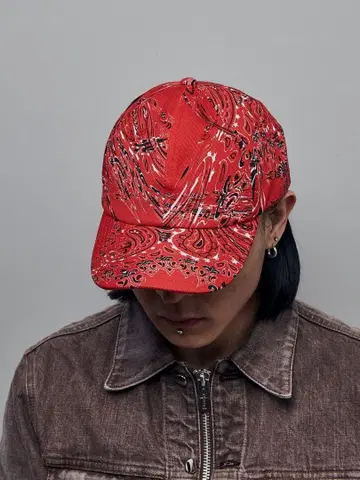 MASAT 반다나 패턴 캡 MASU MARBLE BANDANA CAP